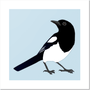 Magpie vector Posters and Art